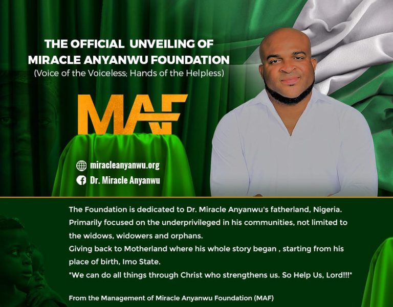 Official Unveiling of the Miracle Anyanwu Foundation